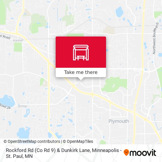 Rockford Rd (Co Rd 9) & Dunkirk Lane map