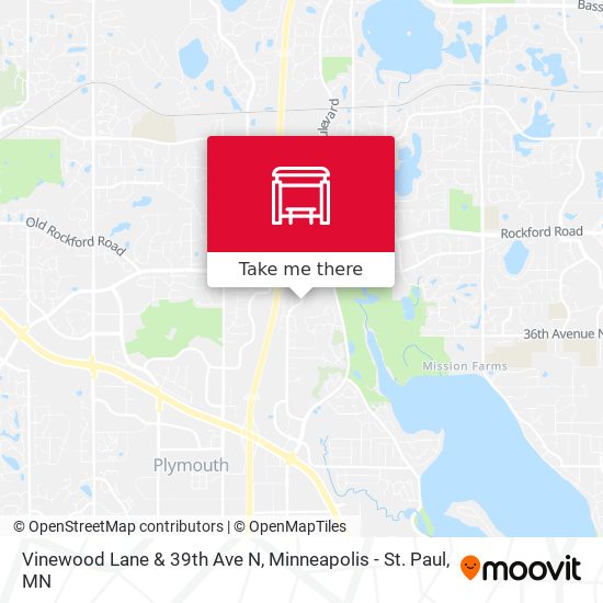 Vinewood Lane & 39th Ave N map