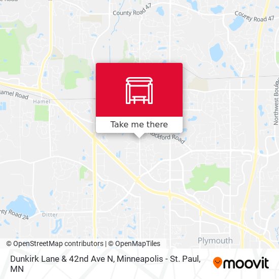Mapa de Dunkirk Lane & 42nd Ave N