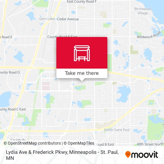Lydia Ave & Frederick Pkwy map