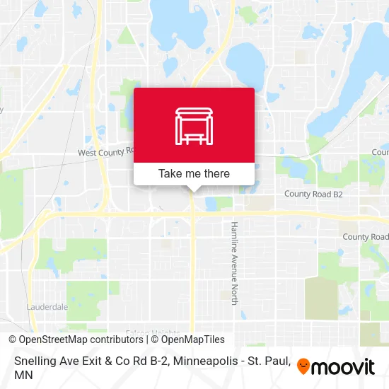 Mapa de Snelling Ave Exit & Co Rd B-2