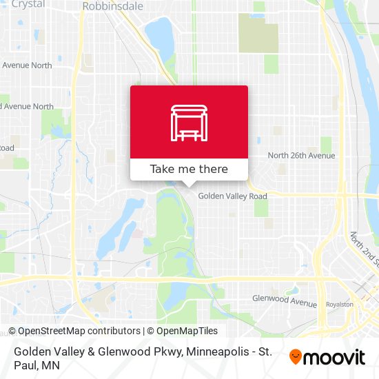 Golden Valley & Glenwood Pkwy map