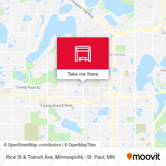Rice St & Transit Ave map