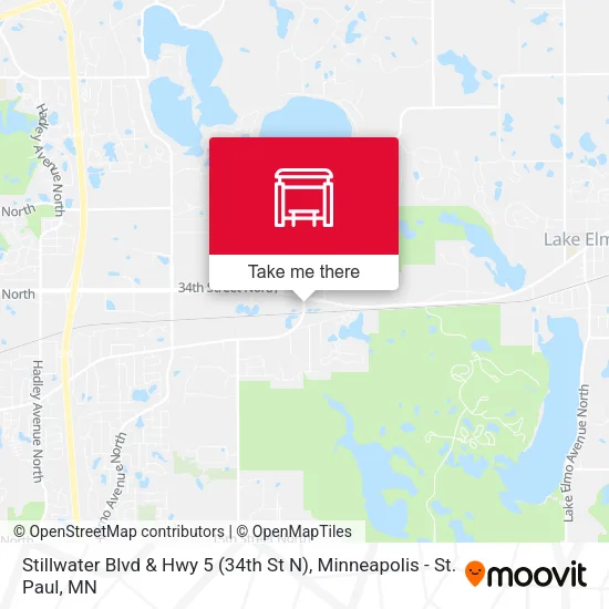 Stillwater Blvd & Hwy 5 (34th St N) map
