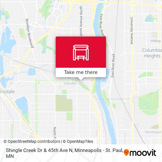 Shingle Creek Dr & 45th Ave N map