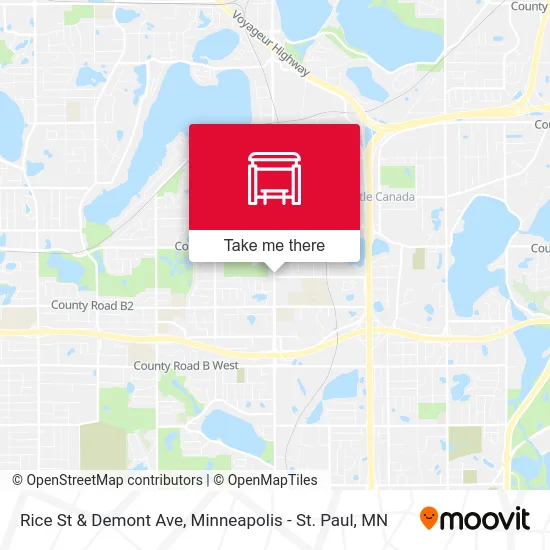 Rice St & Demont Ave map