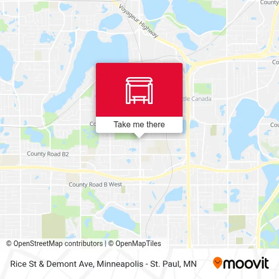 Rice St & Demont Ave map