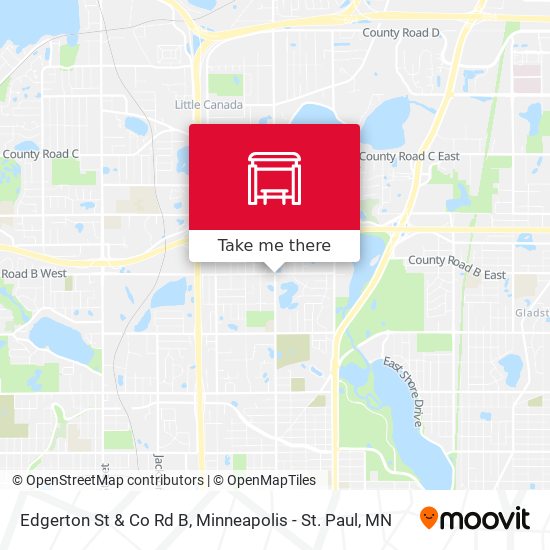 Mapa de Edgerton St & Co Rd B