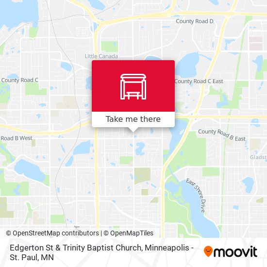Edgerton St & Trinity Baptist Church map