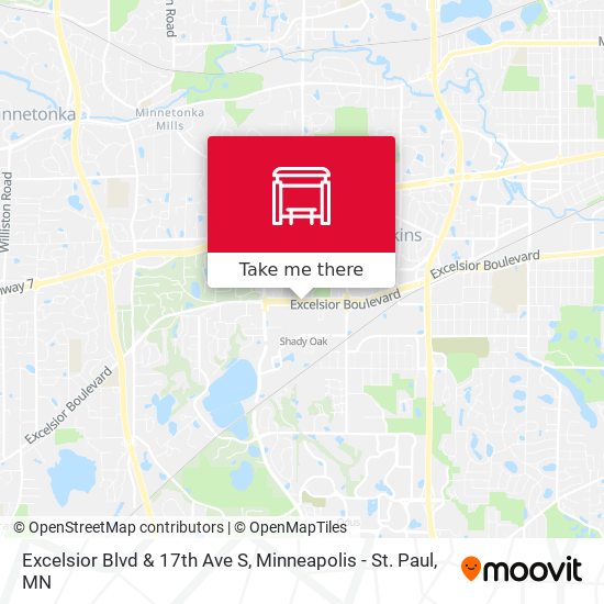 Excelsior Blvd & 17th Ave S map