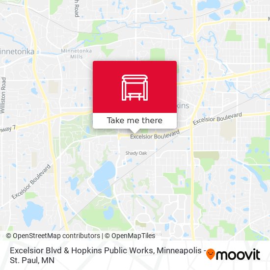 Excelsior Blvd & Hopkins Public Works map