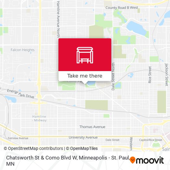 Mapa de Chatsworth St & Como Blvd W