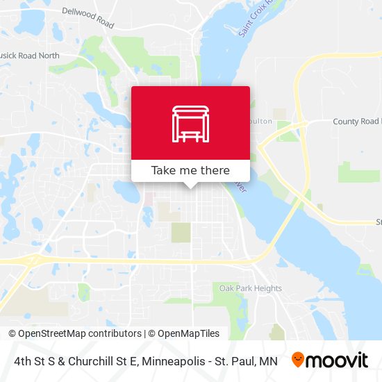 4th St S & Churchill St E map