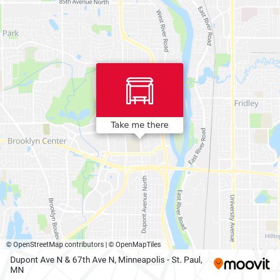 Dupont Ave N & 67th Ave N map