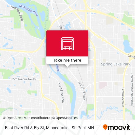 Mapa de East River Rd & Ely St