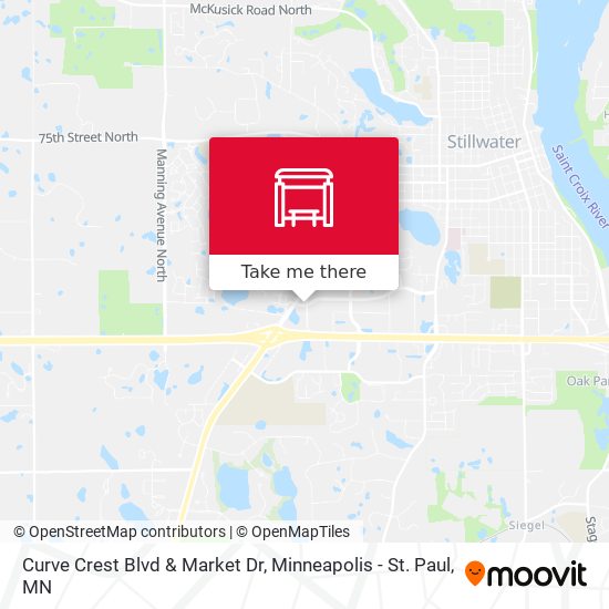 Curve Crest Blvd & Market Dr map