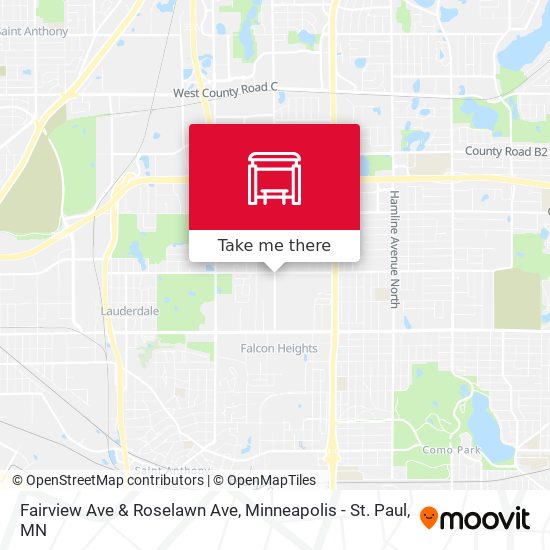 Fairview Ave & Roselawn Ave map