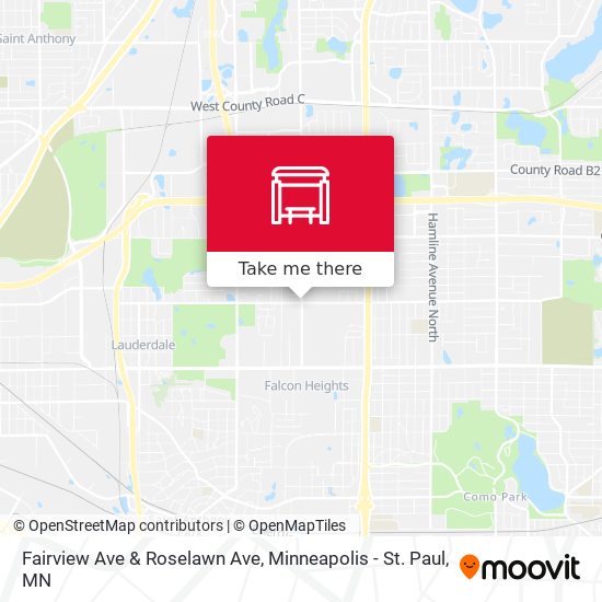 Fairview Ave & Roselawn Ave map