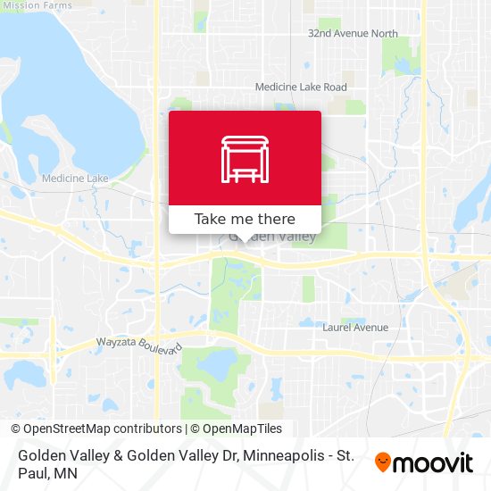 Golden Valley & Golden Valley Dr map