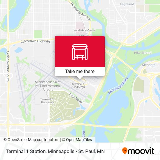Terminal 1 Station map