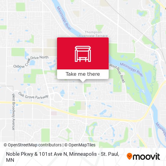 Noble Pkwy & 101st Ave N map