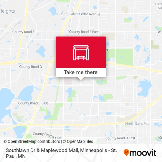 Mapa de Southlawn Dr & Maplewood Mall