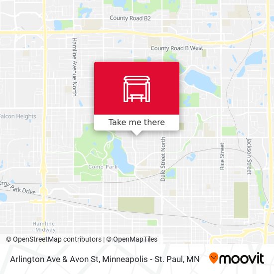 Arlington Ave & Avon St map