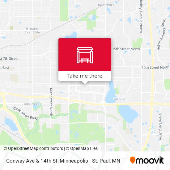 Conway Ave & 14th St map