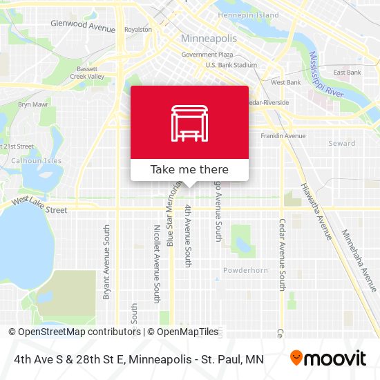 Mapa de 4th Ave S & 28th St E