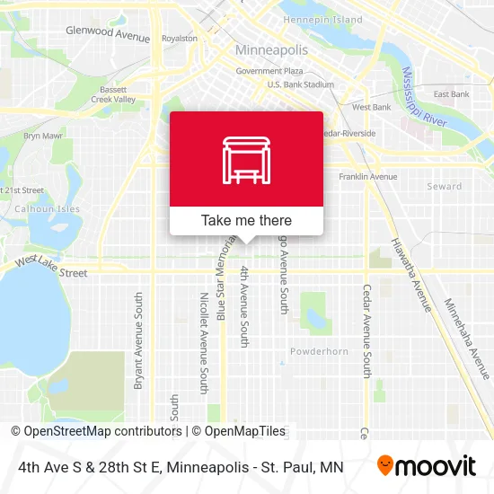 Mapa de 4th Ave S & 28th St E