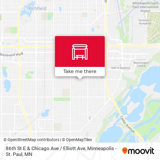 Mapa de 86th St E & Chicago Ave / Elliott Ave