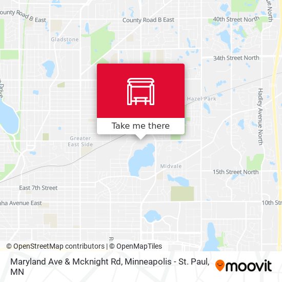 Maryland Ave & Mcknight Rd map