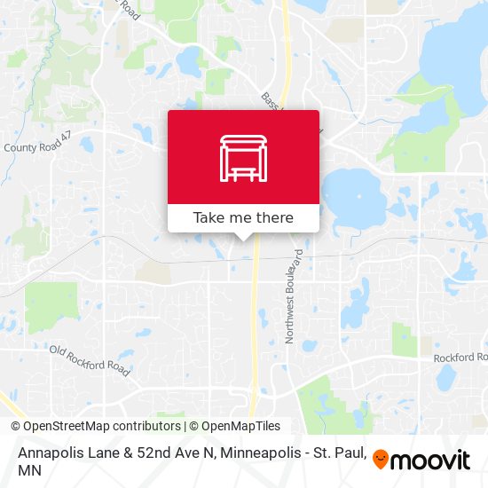 Mapa de Annapolis Lane & 52nd Ave N