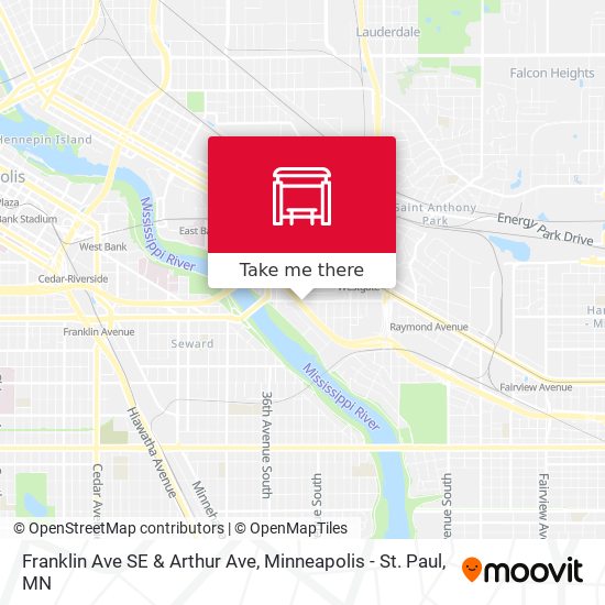 Mapa de Franklin Ave SE & Arthur Ave