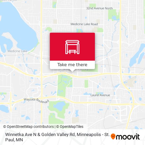 Winnetka Ave N & Golden Valley Rd map