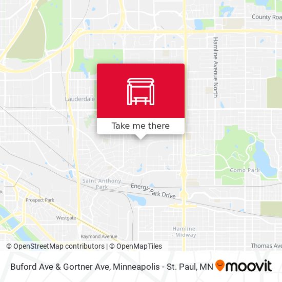 Buford Ave & Gortner Ave map