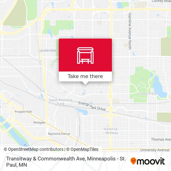 Mapa de Transitway & Commonwealth Ave