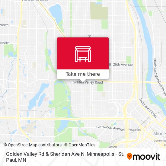 Golden Valley Rd & Sheridan Ave N map