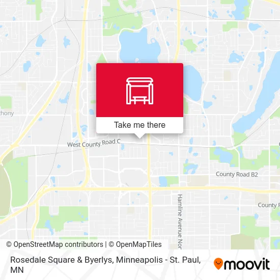 Rosedale Square & Byerlys map