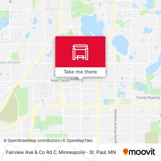 Fairview Ave & Co Rd C map