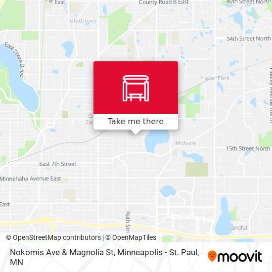Nokomis Ave & Magnolia St map