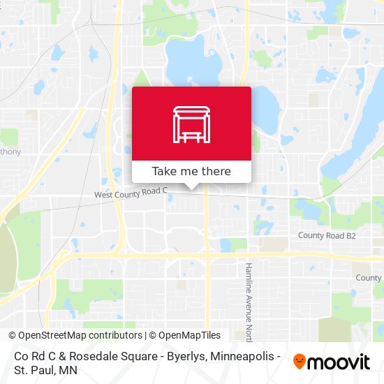 Co Rd C & Rosedale Square - Byerlys map