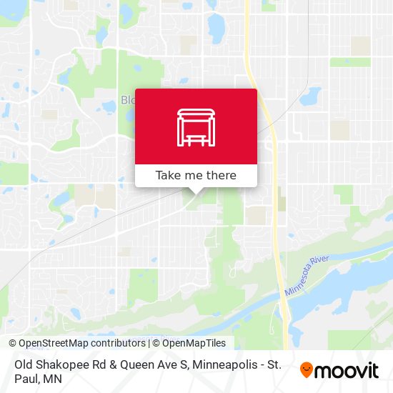 Old Shakopee Rd & Queen Ave S map