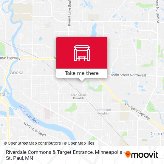 Riverdale Commons & Target Entrance map