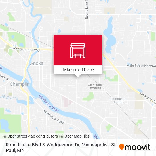 Round Lake Blvd & Wedgewood Dr map