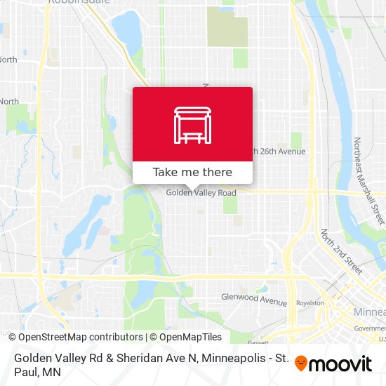 Golden Valley Rd & Sheridan Ave N map