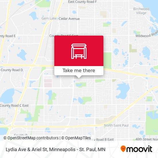 Lydia Ave & Ariel St map