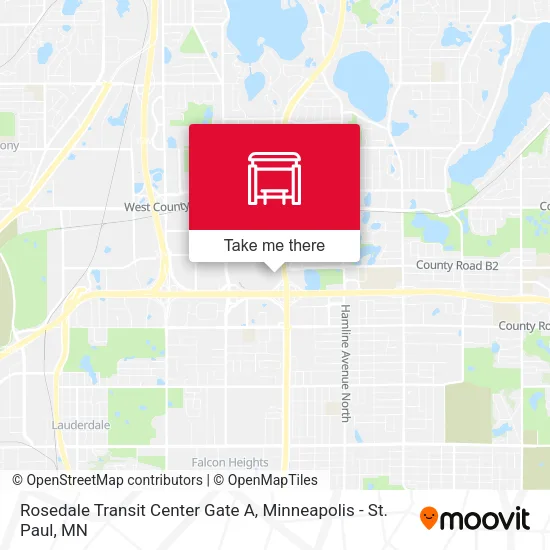 Rosedale Transit Center Gate A map