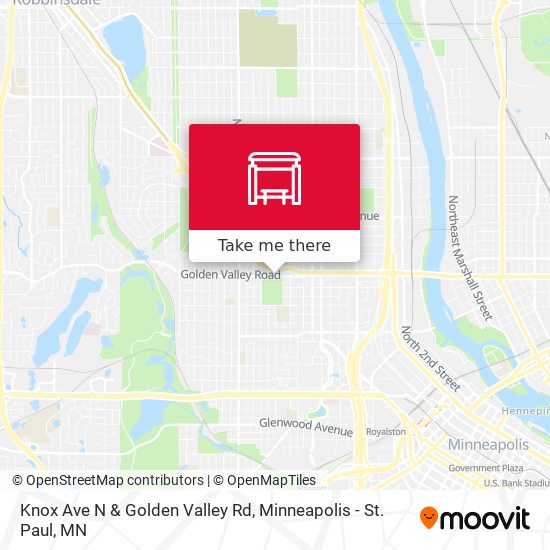 Mapa de Knox Ave N & Golden Valley Rd