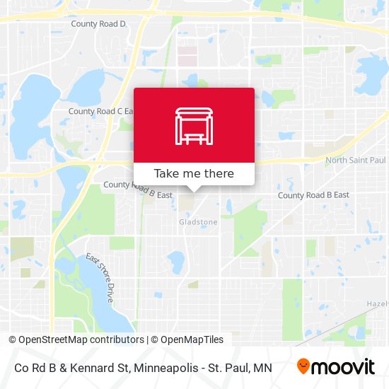 Co Rd B & Kennard St map